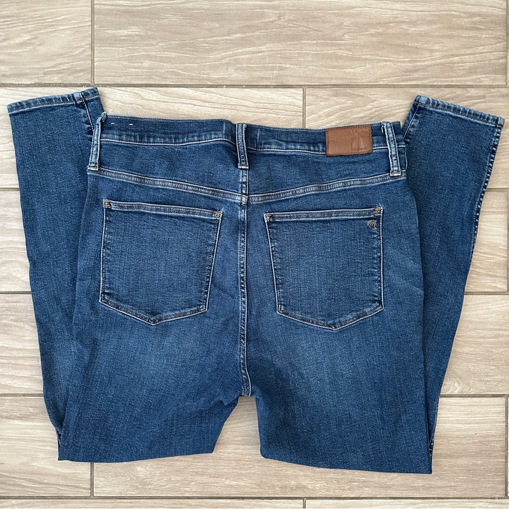 Madewell Jeans Women 33 Blue Skinny 10" High Rise Stretch Denim Medium  Wash